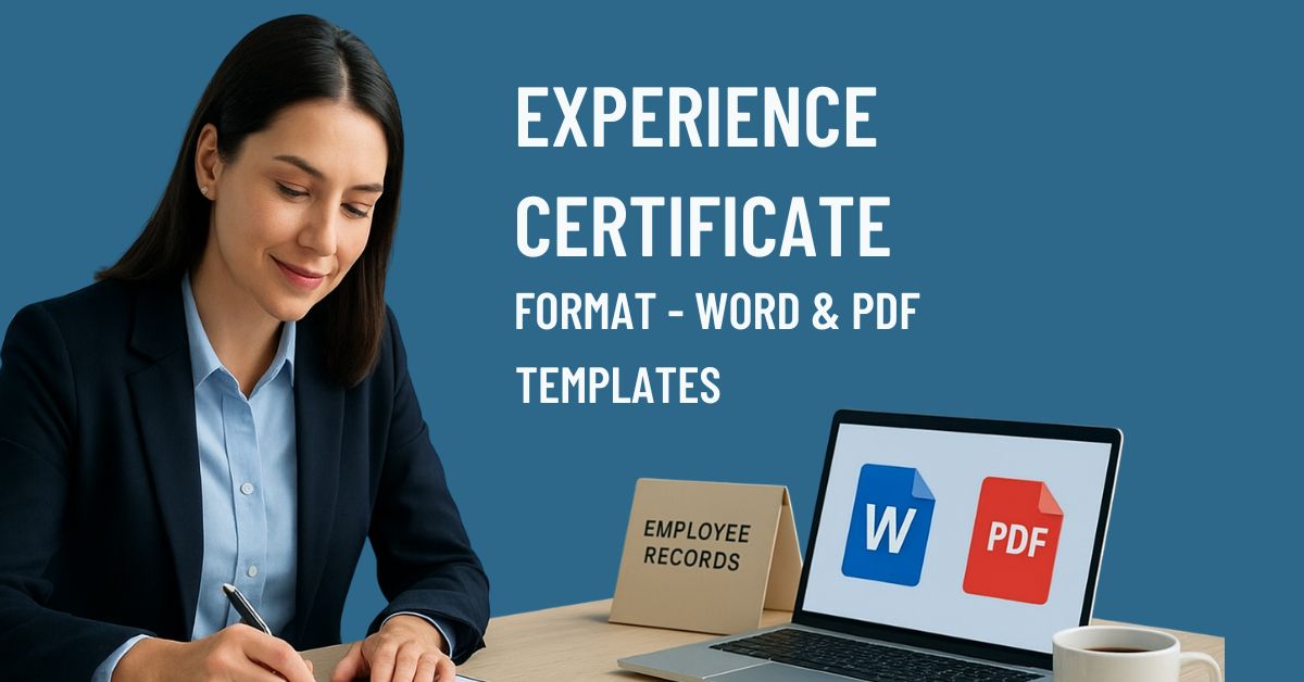 Experience Certificate Format in Word – Easy to Edit and Use!