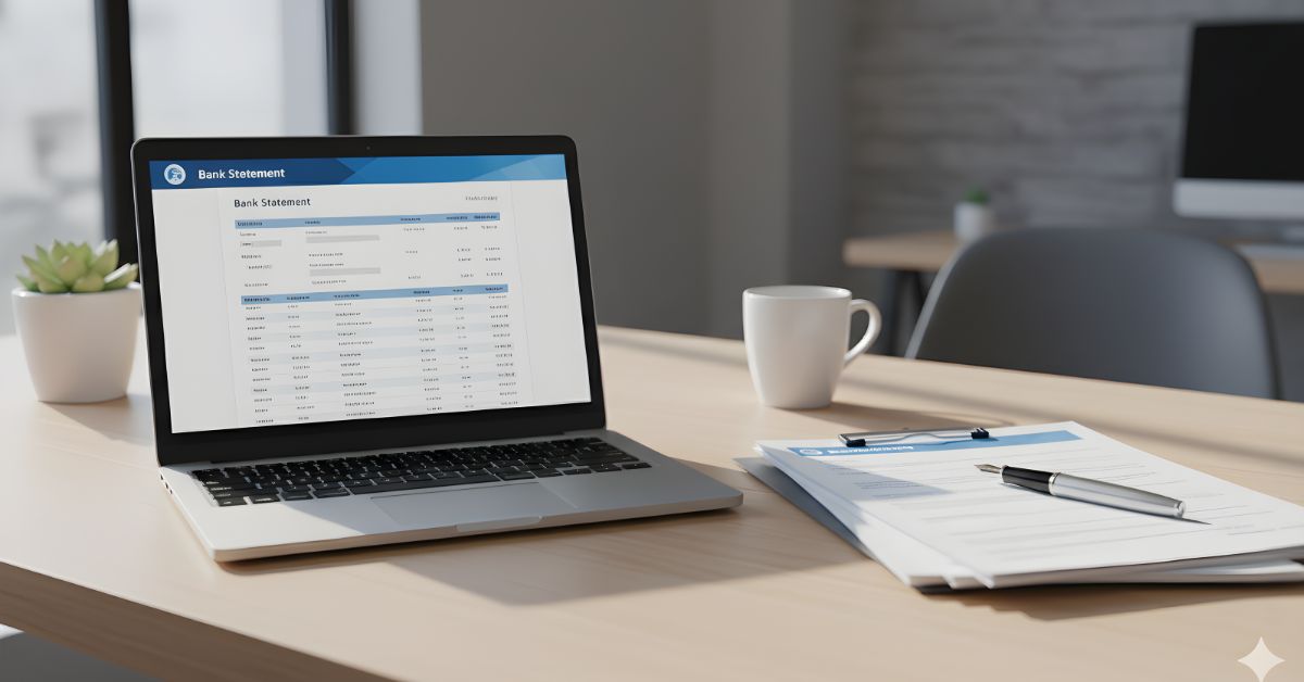 Application for Bank Statement