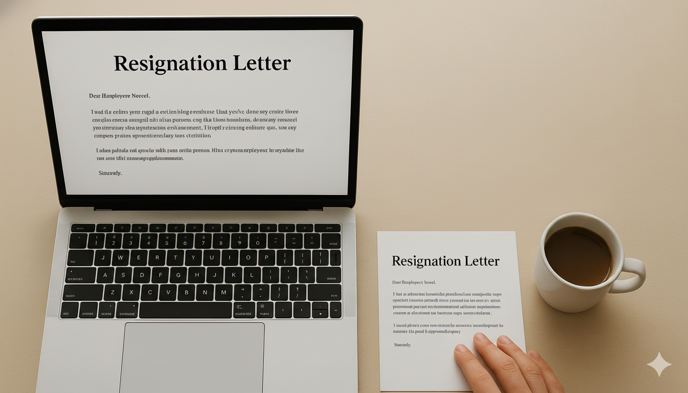 Employee Resignation Letter template