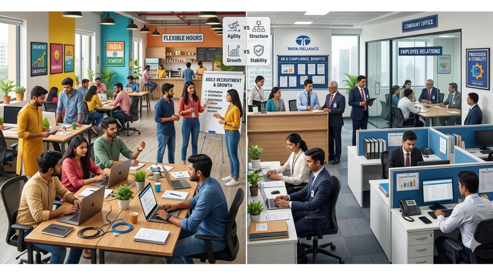 HR Management for Startups vs Established Companies