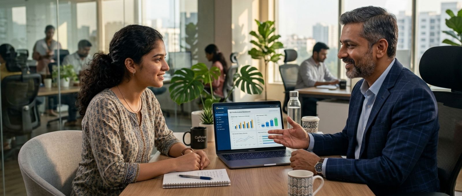 Manager mentoring Gen Z employee showing effective strategies for Managing Gen Z Employees