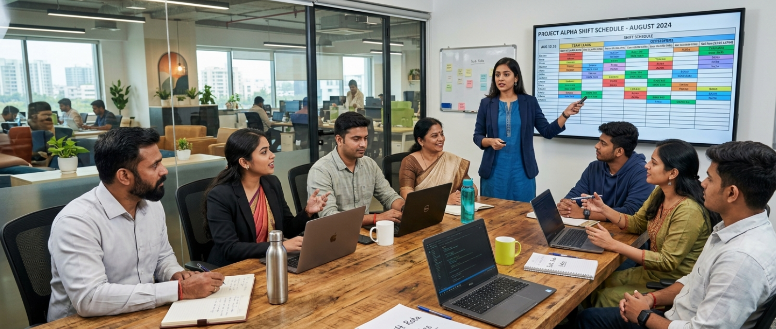 Team communication for effective shift scheduling